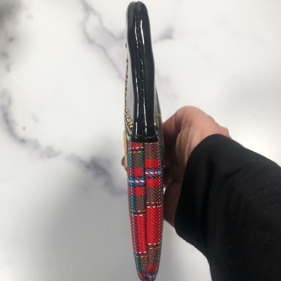 MAC Tartan Plaid Cosmetics Bag Coin Purse Wallet - Picture 6 of 7